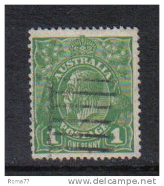 AUS51Ba - AUSTRALIA  1926, 1  Penny  Yvert N. 51Ba Dent 14 - Gebruikt