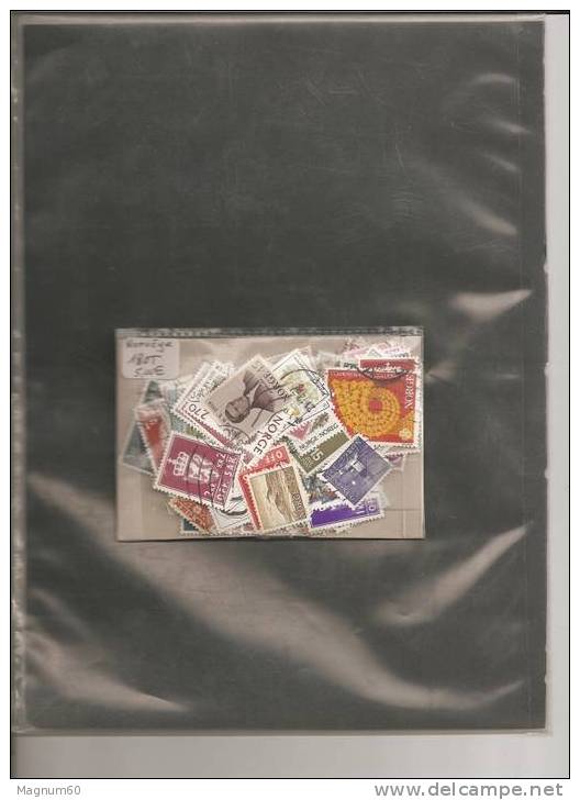 LOT DE 180 TIMBRES DE NORVEGE OBLITERES - Collections