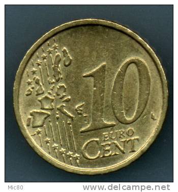 Italie Variété 10 Cts Euro 2002 Petit "CM" Ttb/sup - Italien