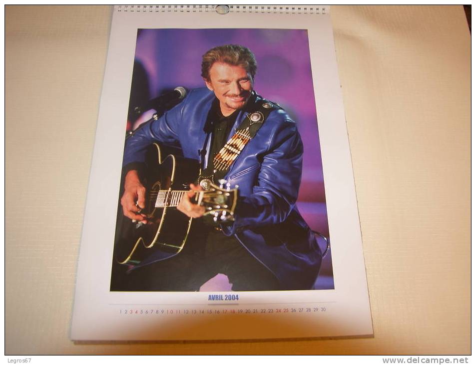 CALENDRIER 2004 JOHNNY HALLYDAY - Grand Format : 2001-...