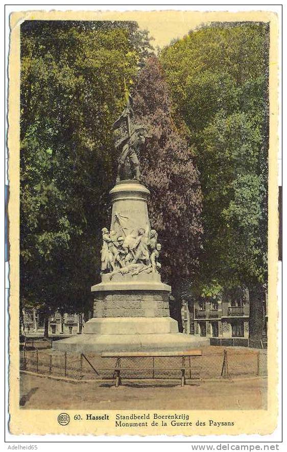 Hasselt Standbeeld Boerenkrijg Uitg. Gulden Roos, Sint Truiden, Monument De La Guerre Des Paysans - Hasselt