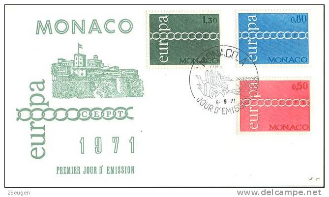 MONACO 1971  EUROPA CEPT FDC - 1971