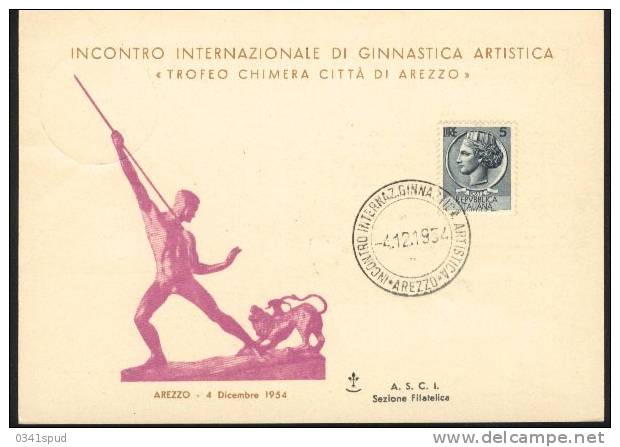 1954  Italia  Arezzo  Gymnastique  Gymnastics Ginnastica - Gymnastics