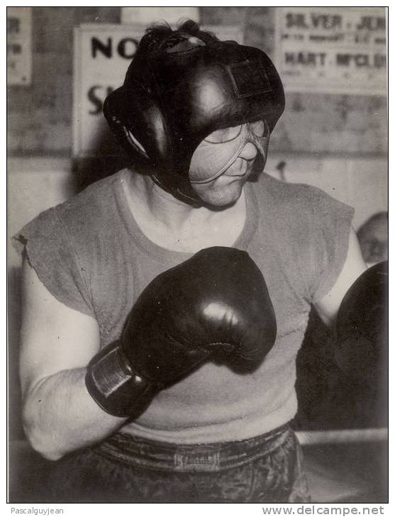 PHOTO PRESSE BOXEUR GUS LESNEVICH - 1946 - Sonstige & Ohne Zuordnung