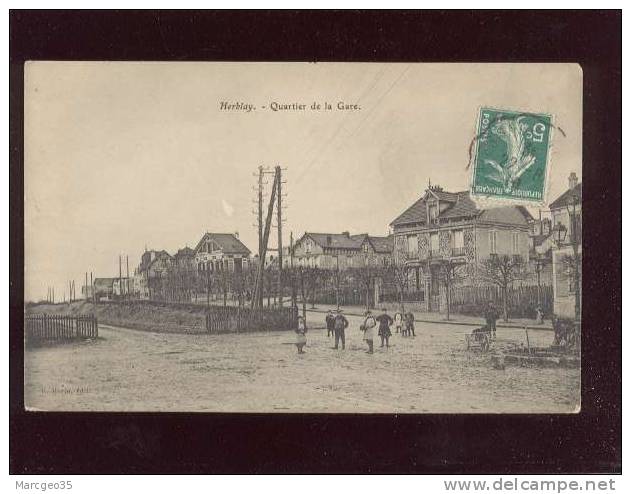 Herblay Quartier De La Gare édit.morin  Animée Belle Carte - Herblay