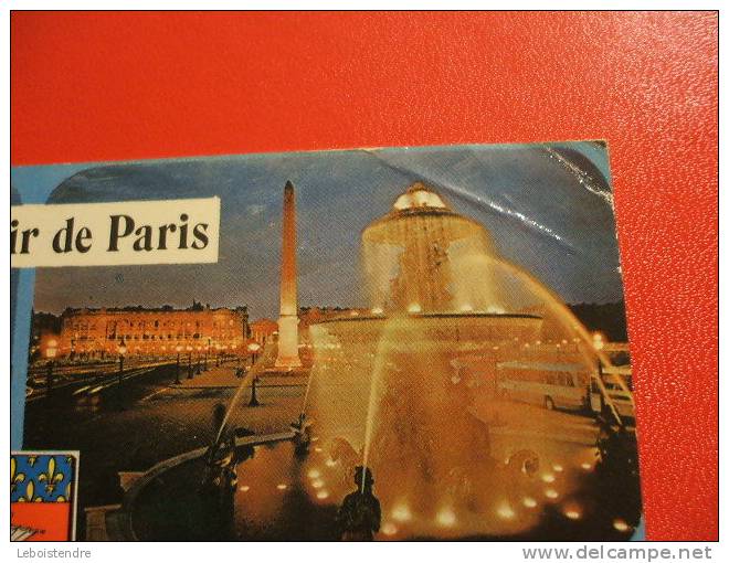 CPSM OU CPM  -(75-PARIS) - PARIS SOUVENIR DE PARIS-PARIS LA NUIT - Parijs Bij Nacht