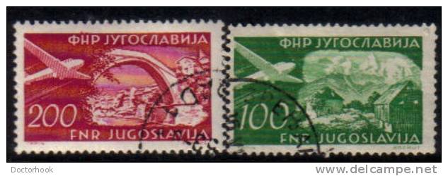 YUGOSLAVIA   Scott #  C 50-3  VF USED - Airmail