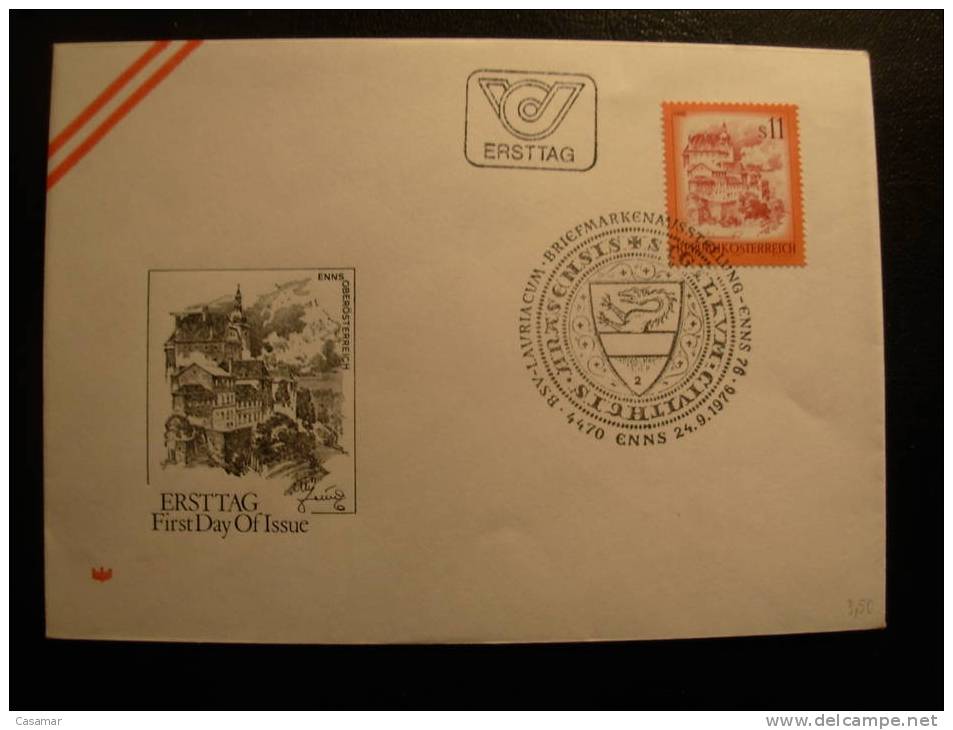 AUSTRIA Dragon Dragons 1976 FDC - Mitología