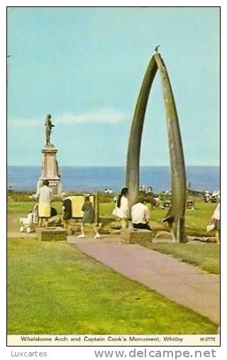 WHALEBONE ARCH AND CAPTAIN COOK'S MONUMENT . WHITBY. - Whitby