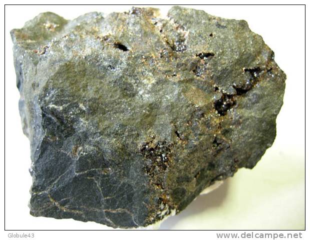 BLENDE AVEC GEODE CRISTALLISEE 6,5 X 5,5 Cm LES MALINES (barytine En +) - Minerals