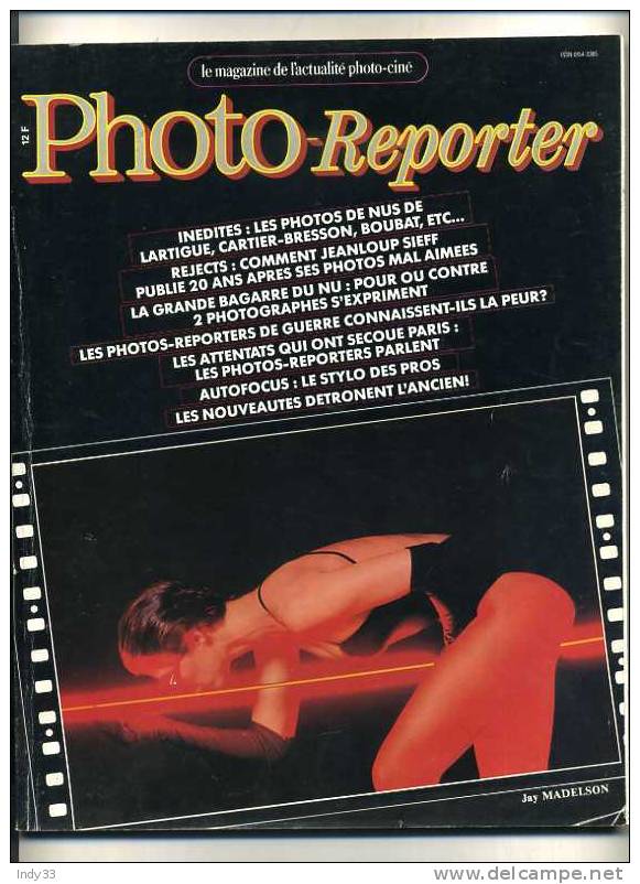 - PHOTO-REPORTER . LE MAGAZINE DE L´ ACTUALITE PHOTO-CINE . N°50  19 82 - Fotografia