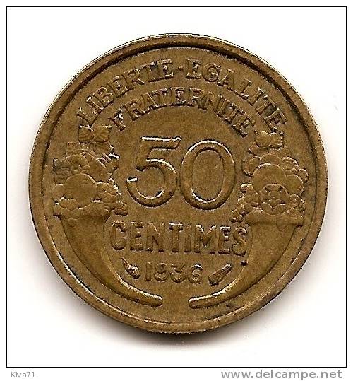 50 Centimes "Morlon"  1936  TTB - 50 Centimes