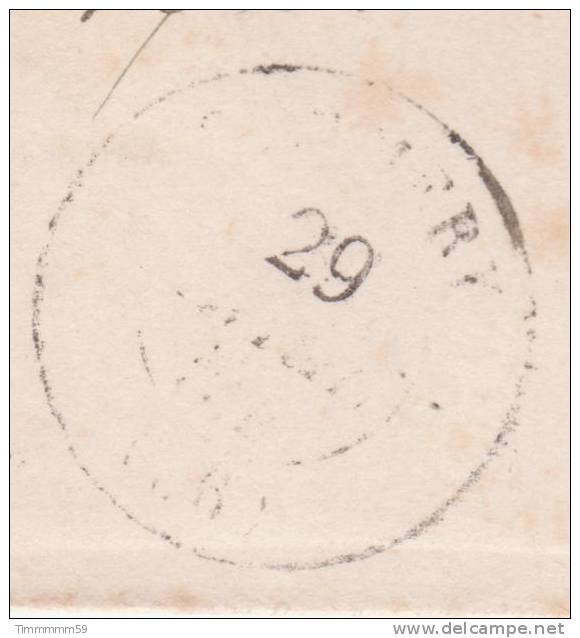 LT2317  N°10 Bleu/Lettre Sans Courrier, Oblit PC959 CORMERY (36), Ind 7, Du 29 Avr 1854, Pour LOUDUN (80) - 1852 Louis-Napoléon