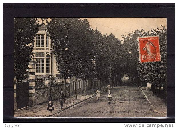 78 POISSY Avenue Meissonier, Animée, Ed ND 75, 1912 - Poissy