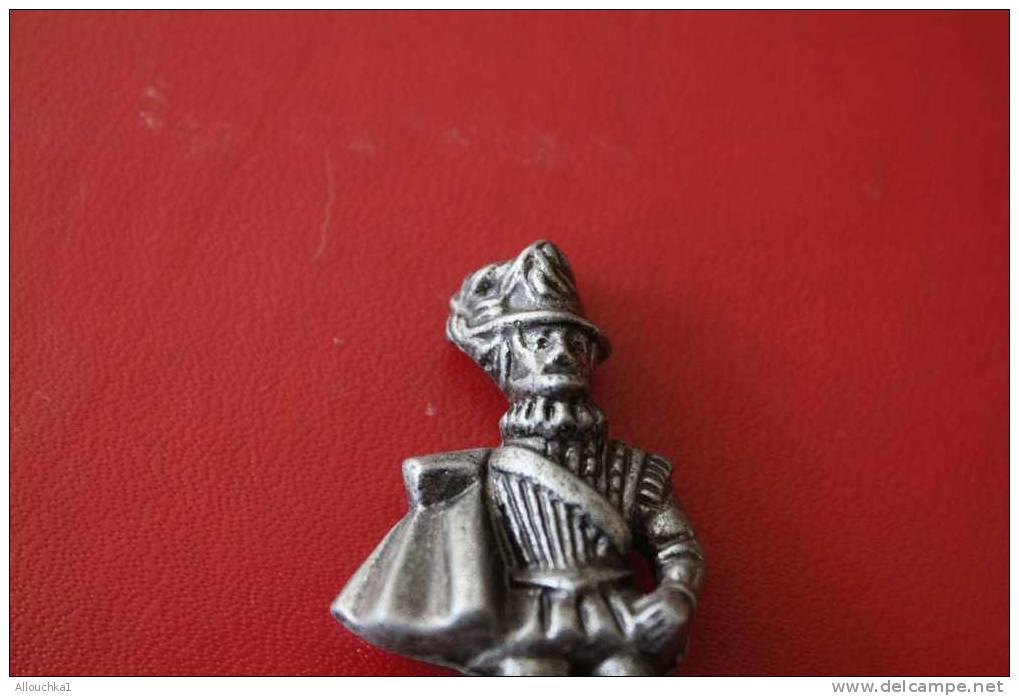 FIGURINE REPRESENTANT LE ROI HENRI IV - EN METAL ASPECT ETAIN -STARLUX - ATLAS - Figuren