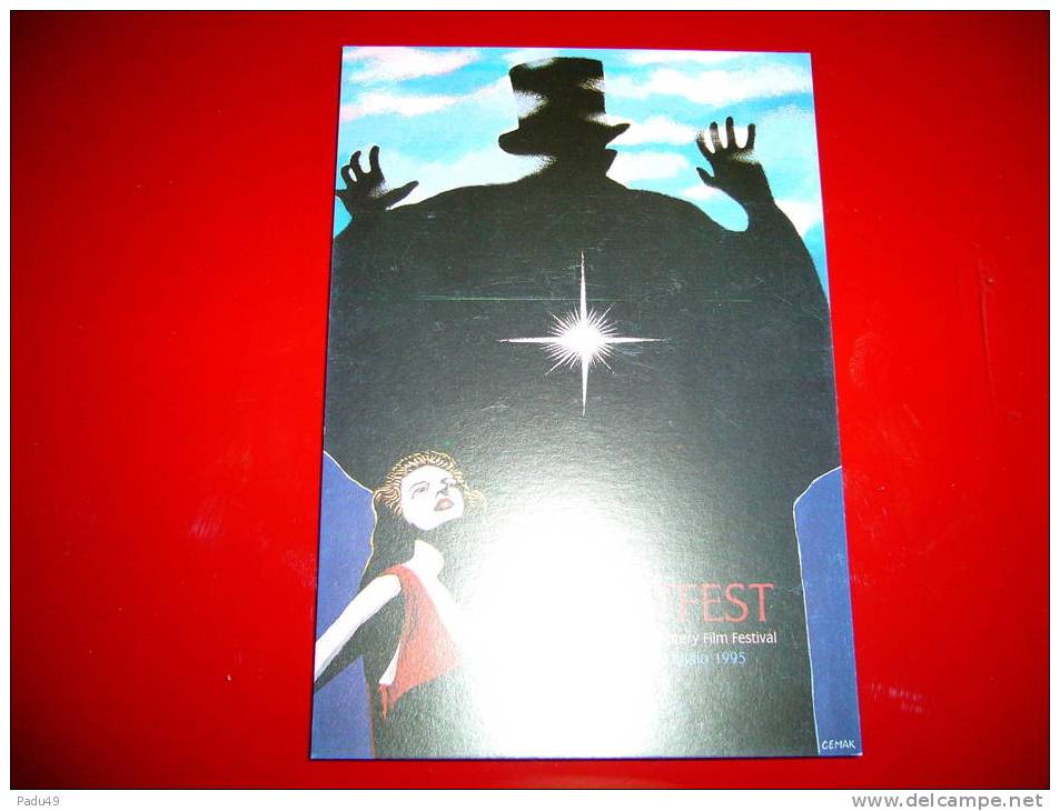 1 Carte Postale16 Fest.int.film Mystere(ill.cemak) - Cartes Postales