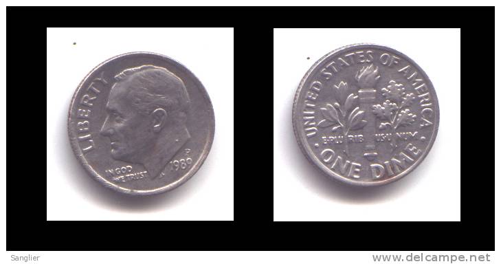 DIME 1989 P - 1946-...: Roosevelt