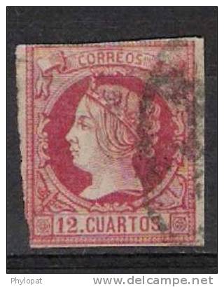 ESPANA 1860 N°49 @ - Oblitérés