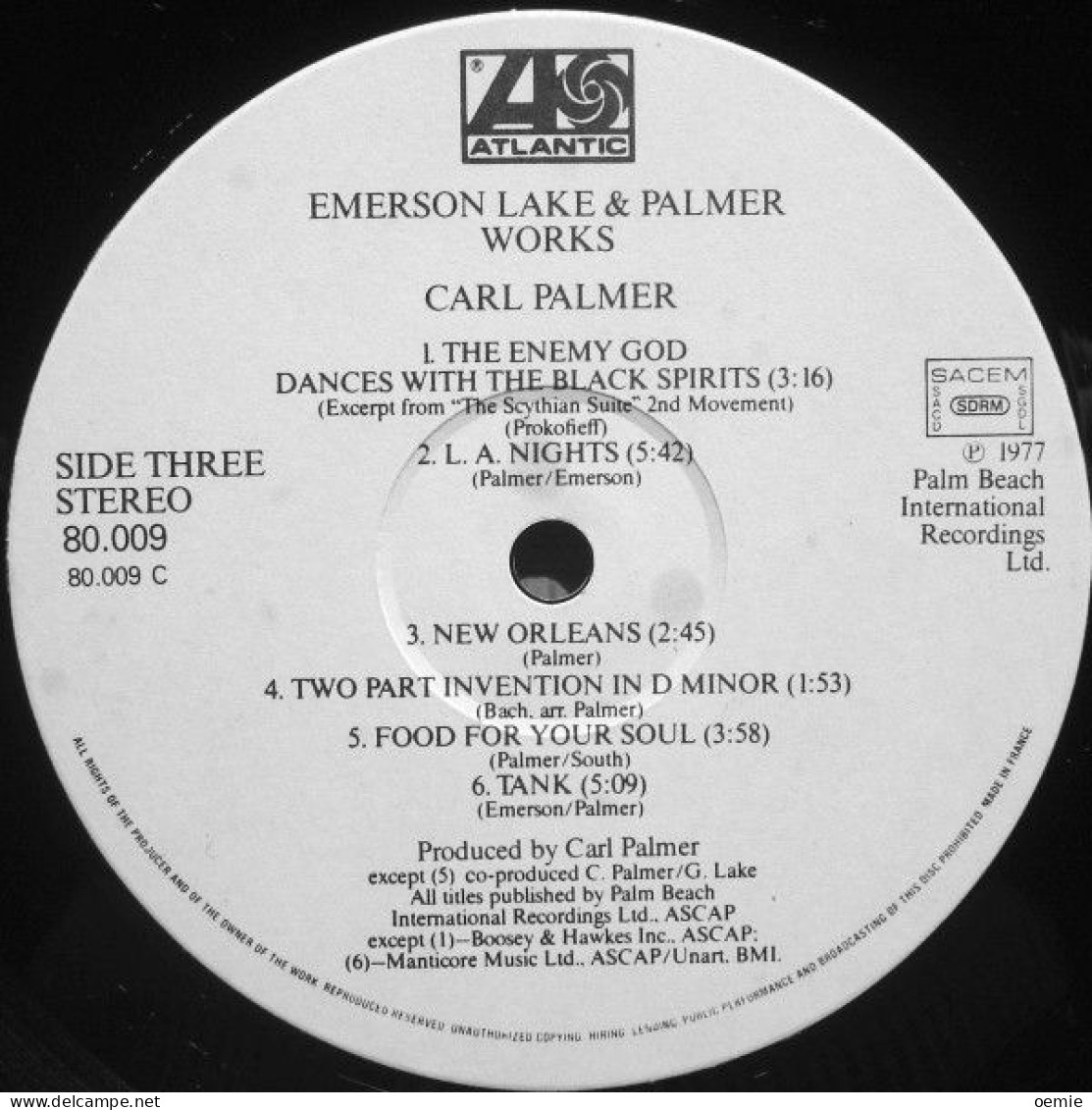 EMERSON LAKE & PALMER   WORKS   VOLUME 1 //    2  DISQUES - Rock