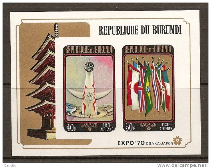 Burundi COB BL39A - BF39A - Blok 39A ** - Unused Stamps