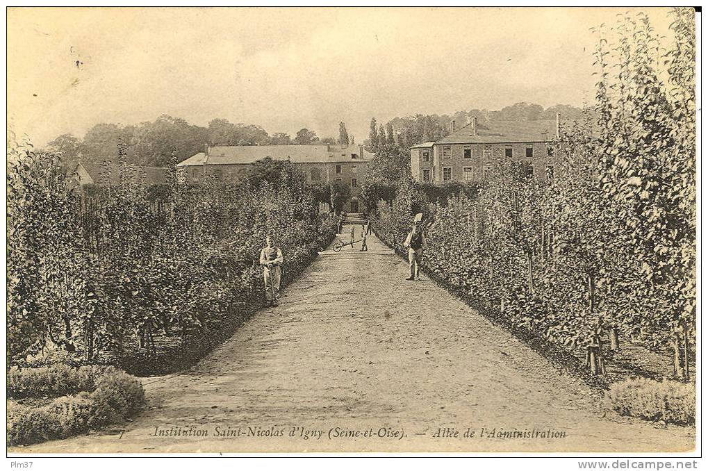 IGNY - Institution Saint Nicolas - Allée De L'Administration - Voy. 1906 - Igny