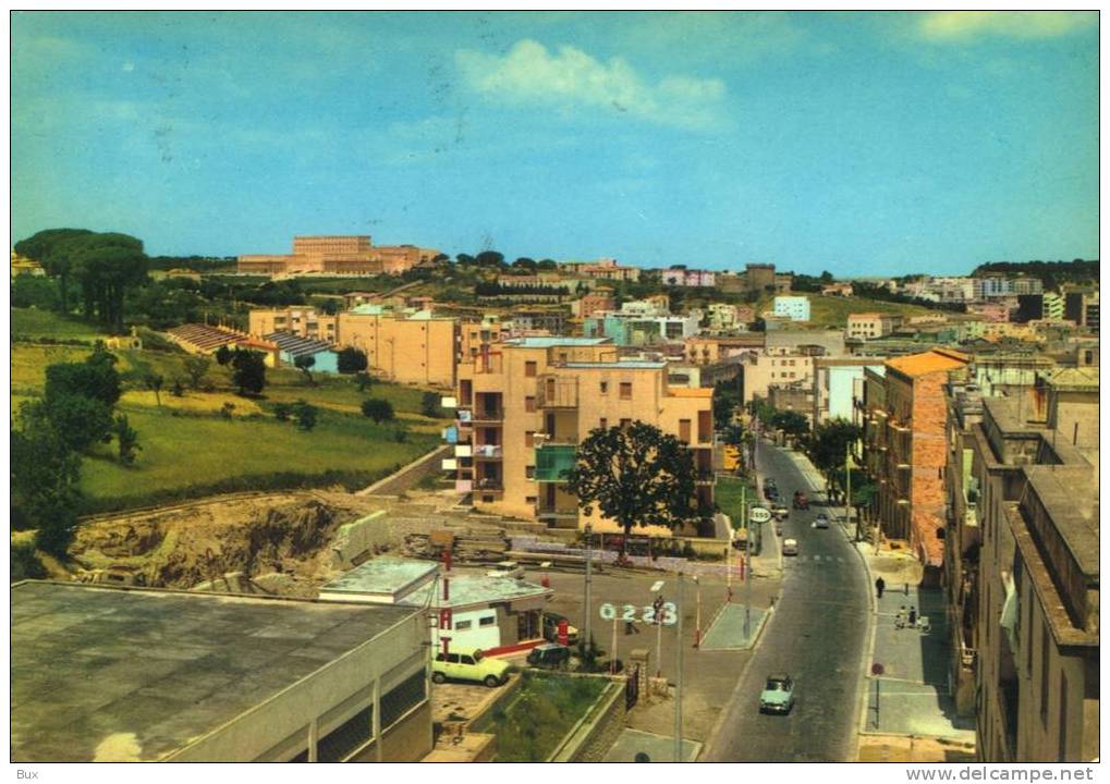 MATERA  STAZIONE DISTRIBUTORE ESSO BENZINA BASILICATA  VIAGGIATA COME DA FOTO - Matera