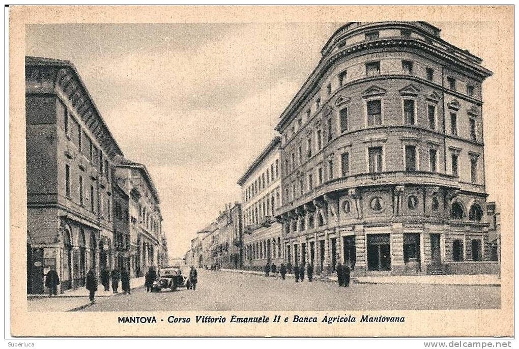 Mantova-corso Vittorio Emanuele II E Banca Agricola Mantovana - Banks