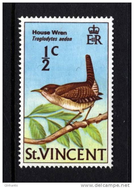 ST VINCENT - 1970 HOUSE WREN BIRD STAMP FINE MNH ** - St.Vincent (...-1979)