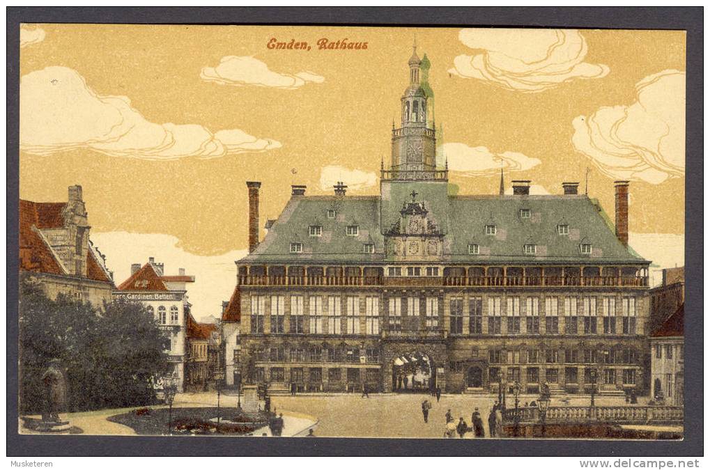 Germany Lower Saxony Emden Rathaus Alte Postkarte Old Card Mint - Emden