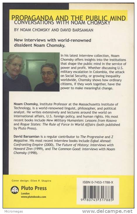 Noam Chomsky : Propaganda And The Public Mind - 1950-Oggi