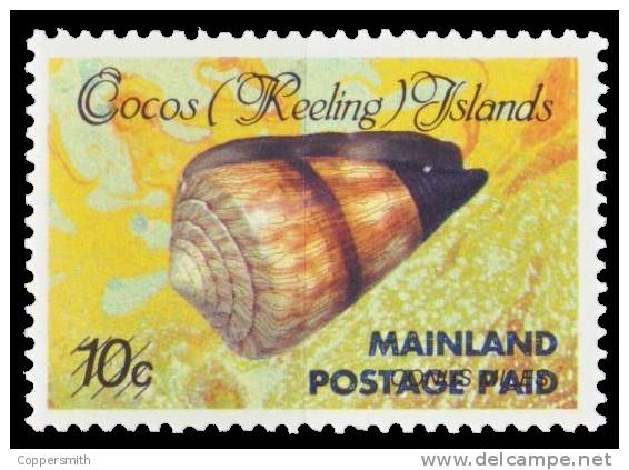 (003) Cocos Isl. / Isles Cocos / Keeling  Shell / Coquillage / Muschel   ** / Mnh  Michel 240 I+II  Surcharge - Isole Cocos (Keeling)