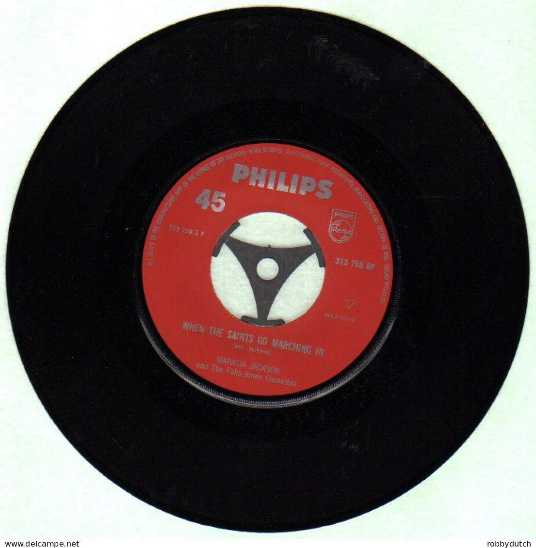 * 7" *  MAHALIA JACKSON - WHEN THE SAINTS GO MARCHING IN (Holland Ex-!!!) - Chants Gospels Et Religieux