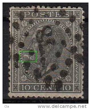 17  Obl  Tache Bouche - 1865-1866 Profile Left