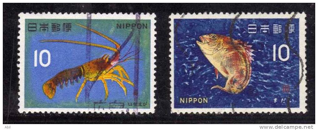 Japon 1966-1967 N°Y.T. : 822 Et 824 Obl. - Oblitérés