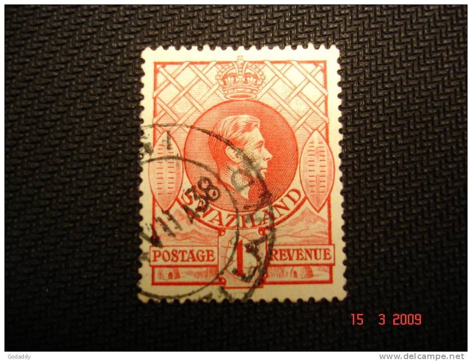 Swaziland 1938 King George VI  1d Used - Swaziland (1968-...)