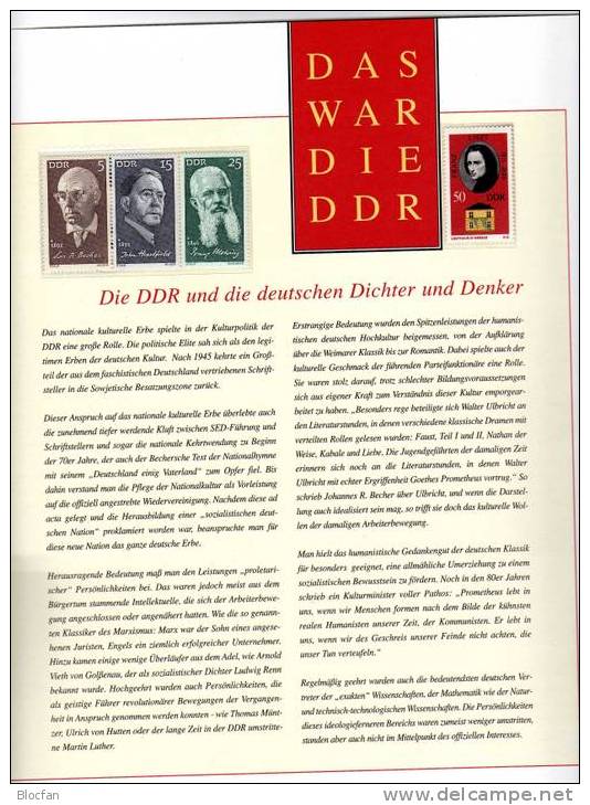 Dichter Und Denker Als Dokumentation 1/4 DDR Mit 7 Ausgaben ** 18€ - Covers & Documents