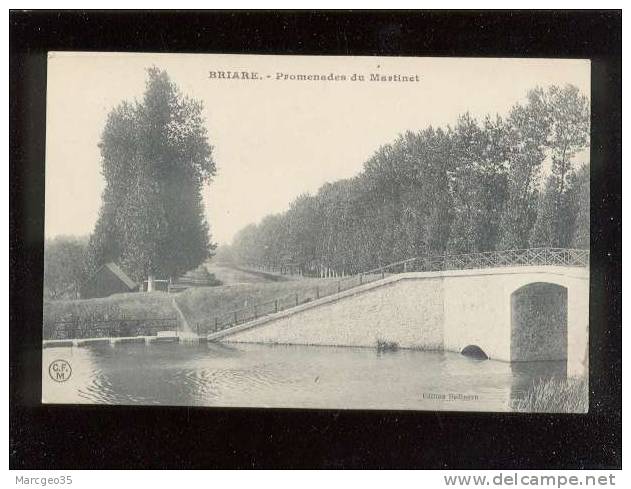 Briare Promenades Du Martinet édit.bodineau C.F.M. Canal  Belle Carte - Briare