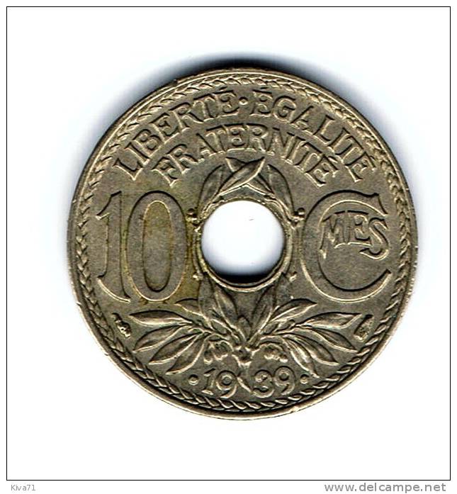 10 Centimes  "Lindauer" .1939.   SUP - 10 Centimes