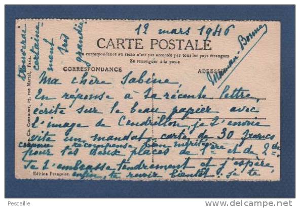 CP FRANCHE COMTE - CAUSERIE - IMP. CH COURMONT PARIS - ECRITE EN 1946 - TIMBRE CONTRE LA TUBERCULOSE 1929 - Franche-Comté