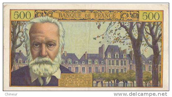 BILLET 500 FRANCS VICTOR HUGO 4-3-1954 - 500 F 1954-1958 ''Victor Hugo''