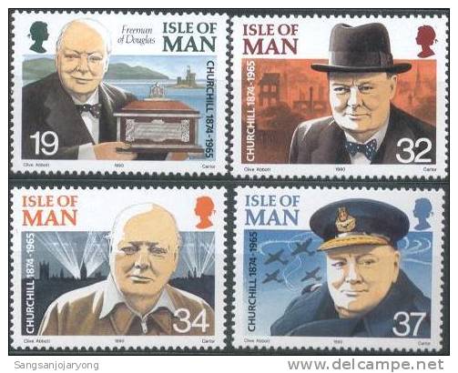 Isle Of Man Sc432-5 Sir Winston Churchill - Sir Winston Churchill