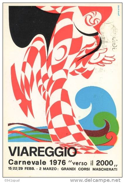 1976  Italia Carte  Viareggio Carnaval Carnevale Carnival - Karnaval