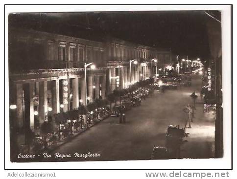 22139)cartolina Illustratoria  Crotone - Via Regina Margherita - Crotone