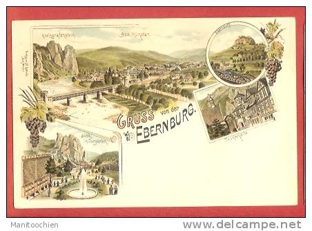 ALLEMAGNE EBERNBURG  GRUSS AUS VON DER EBERNBURG - Bad Muenster A. Stein - Ebernburg