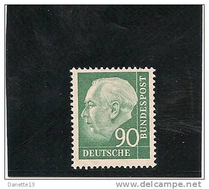 MICHEL - BAND 2 - 1954 - FREIMARKEN : BÜNDESPRÄSIDENT THEODOR HEUSS - Neufs