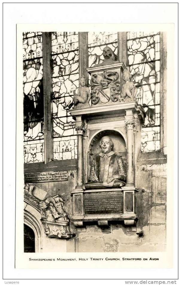 OLD FOREIGN 1955 - UNITED KINGDOM - ENGLAND - SHAKESPEARE'S MONUMENT HOLY TRINITY CHURCH - Stratford Upon Avon