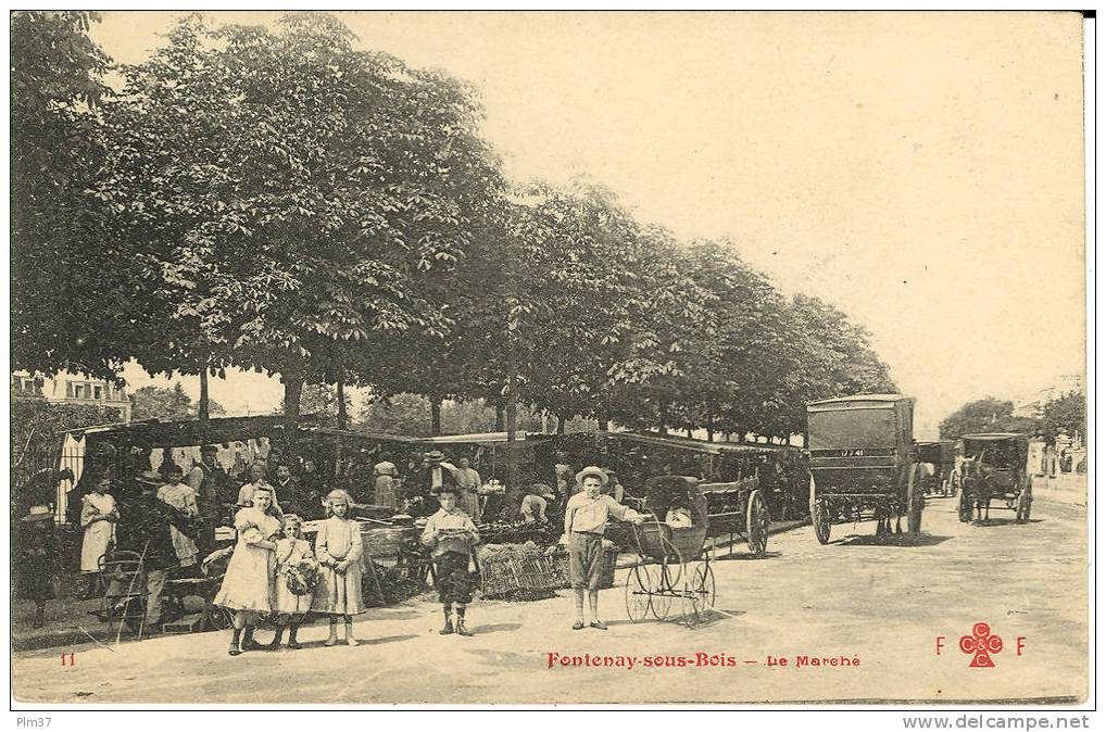 FONTENAY SOUS BOIS - Le Marché - Non Circulé - Fontenay Sous Bois