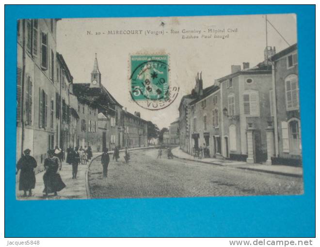 88) Mirecourt  - N° 20 - Rue Germiny - Hopital Civil - Année 1905 - EDIT  Bouget - Mirecourt