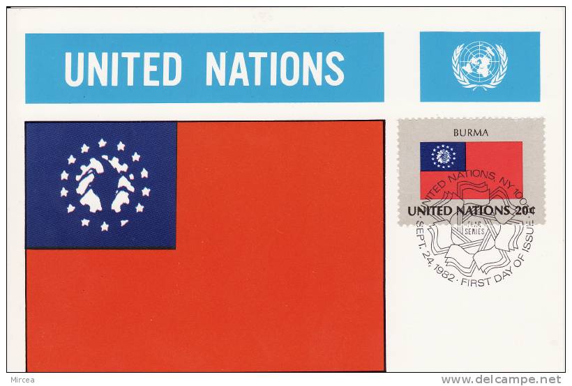 3929 - Nations-Unies New York 1982 - Drapeaux - Poste Aérienne