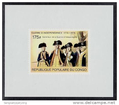 US Bicentenaire, Congo Sc393 D/S US Bicentennial, Generals - Onafhankelijkheid USA